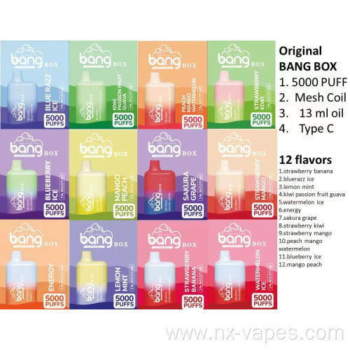 Nice price high quality disposable bang 5000puffs